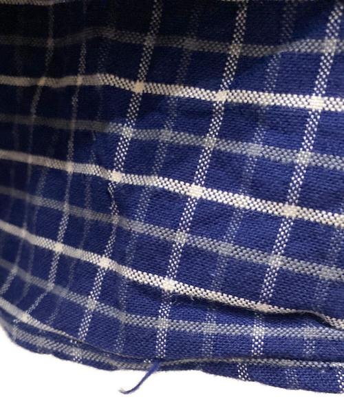 BEAMS（ビームス）BEAMS (ビームス) オリジナル タッターソールチェックシャツ ネイビー×ホワイト サイズ:Mの古着・服飾アイテム