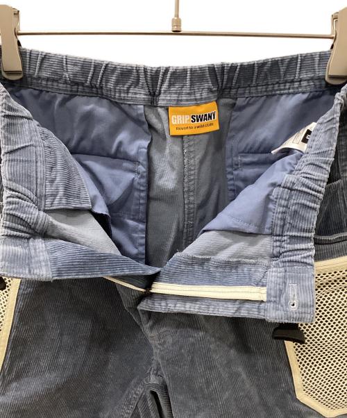 GRIP SWANY（グリップスワニー）GRIP SWANY (グリップスワニー) STABRIDGE (スタブリッジ) コーデュロイハーフパンツ スカイブルー サイズ:Mの古着・服飾アイテム