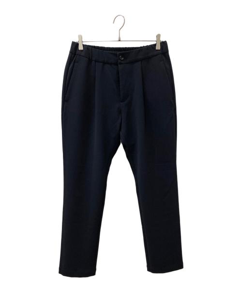 ATTACHMENT（アタッチメント）ATTACHMENT (アタッチメント) PE STRETCH DOUBLE CLOTH REGULAR FIT EASY TROUSERS ブラック サイズ:3の古着・服飾アイテム