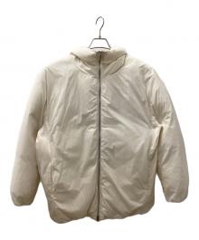 ATTACHMENT（アタッチメント）の古着「NY TAFFETA COLLARLESS DOWN VEST」｜アイボリー