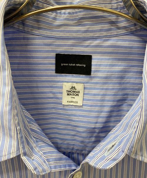 green label relaxing（グリーンレーベルリラクシング）green label relaxing (グリーンレーベルリラクシング) THOMAS MASON (トーマスメイソン) 長袖シャツ ブルー サイズ:XXLの古着・服飾アイテム