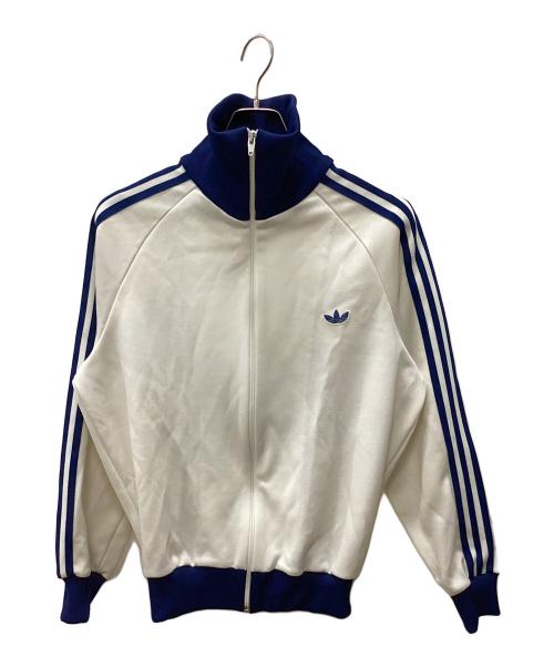 adidas（アディダス）adidas (アディダス) 70's トラックジャケット ベージュ×ブルー サイズ:3号の古着・服飾アイテム