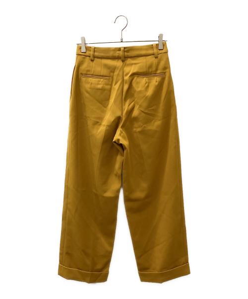 TODAYFUL（トゥデイフル）TODAYFUL (トゥデイフル) ツイルタックトラウザーズ イエロー サイズ:38の古着・服飾アイテム