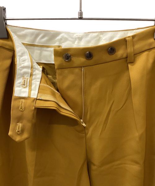 TODAYFUL（トゥデイフル）TODAYFUL (トゥデイフル) ツイルタックトラウザーズ イエロー サイズ:38の古着・服飾アイテム