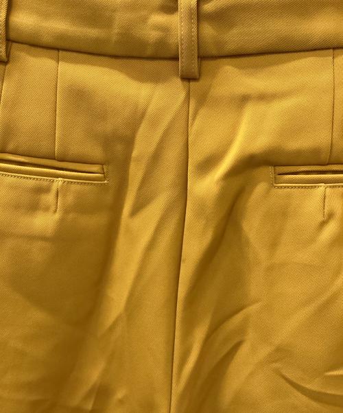 TODAYFUL（トゥデイフル）TODAYFUL (トゥデイフル) ツイルタックトラウザーズ イエロー サイズ:38の古着・服飾アイテム