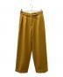 TODAYFUL（トゥデイフル）の古着「ツイルタックトラウザーズ」｜イエロー