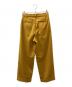 TODAYFUL (トゥデイフル) ツイルタックトラウザーズ イエロー サイズ:38：5000円