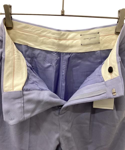 UNITED ARROWS TOKYO（ユナイテッドアローズトウキョウ）UNITED ARROWS TOKYO (ユナイテッドアローズトウキョウ) 2タック テーパードパンツ ラベンダー サイズ:40の古着・服飾アイテム
