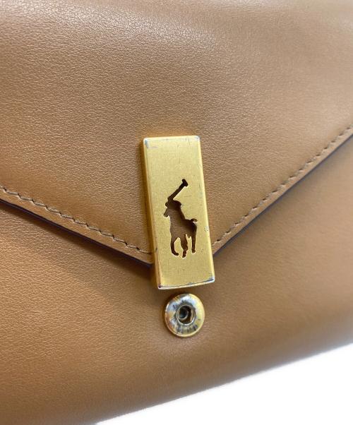 POLO RALPH LAUREN（ポロ・ラルフローレン）POLO RALPH LAUREN (ポロ・ラルフローレン) Polo ID レザーウォレット ブラウンの古着・服飾アイテム