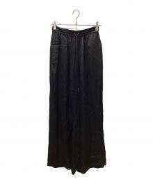 JOSE MOON（ジョゼムーン）の古着「SOFT SATIN EASY PANTS」｜ブラック