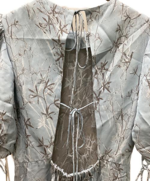 FRAY ID（フレイ アイディー）FRAY ID (フレイ アイディー) フラワージャガードワンピース ブルー サイズ:1の古着・服飾アイテム