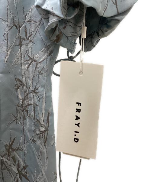 FRAY ID（フレイ アイディー）FRAY ID (フレイ アイディー) フラワージャガードワンピース ブルー サイズ:1の古着・服飾アイテム