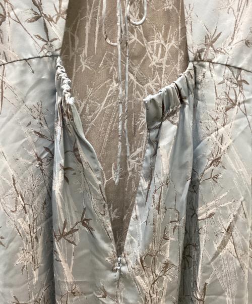 FRAY ID（フレイ アイディー）FRAY ID (フレイ アイディー) フラワージャガードワンピース ブルー サイズ:1の古着・服飾アイテム