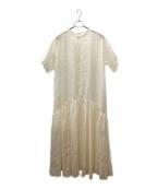 ELENDEEKエレンディーク）の古着「シアーレイヤードカットワンピース」｜アイボリー