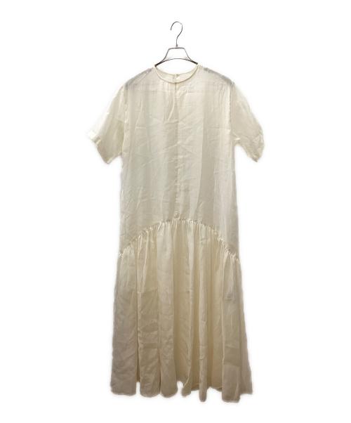 ELENDEEK（エレンディーク）ELENDEEK (エレンディーク) シアーレイヤードカットワンピース アイボリー サイズ:02の古着・服飾アイテム