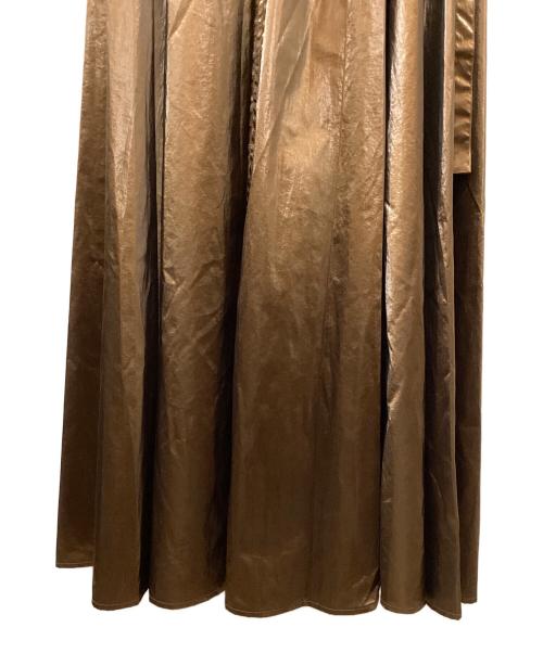 MAISON SPECIAL（メゾンスペシャル）MAISON SPECIAL (メゾンスペシャル) Gather Flare Skirt ブラウン サイズ:FREEの古着・服飾アイテム