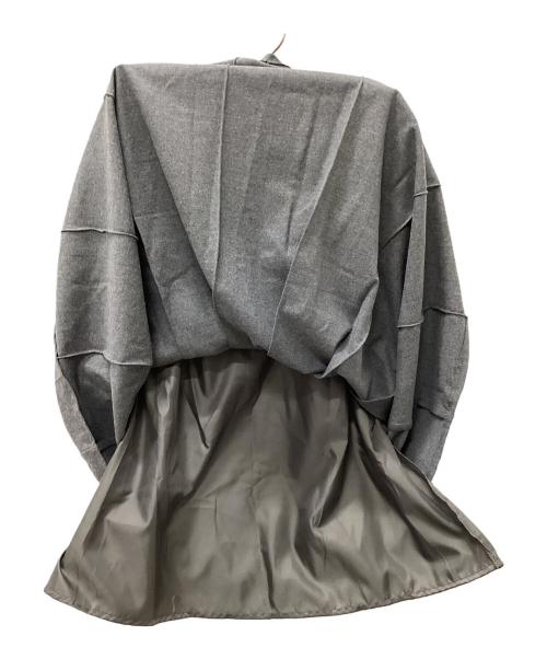 LONSLAN（ロンスラン）LONSLAN (ロンスラン) フロントプリーツスカート グレー サイズ:Mの古着・服飾アイテム