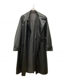 Haelson（ハエルソン）の古着「ヴィンテージロングレザーコート」｜ブラック