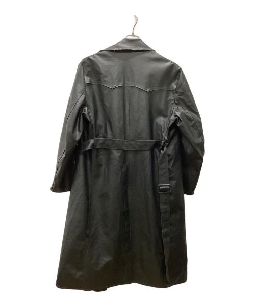 Haelson（ハエルソン）Haelson (ハエルソン) ヴィンテージロングレザーコート ブラック サイズ:52の古着・服飾アイテム