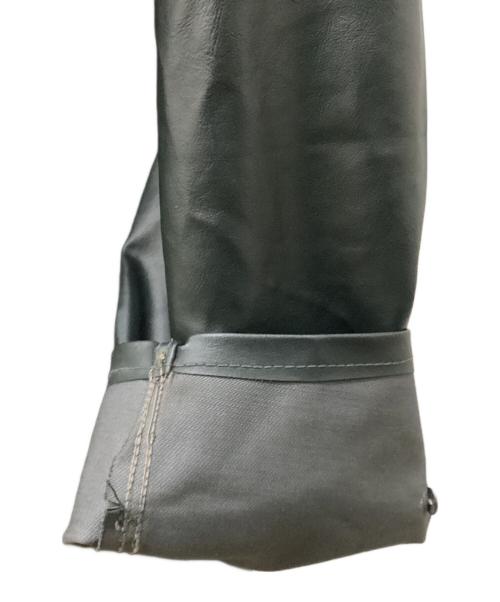 Haelson（ハエルソン）Haelson (ハエルソン) ヴィンテージロングレザーコート ブラック サイズ:52の古着・服飾アイテム