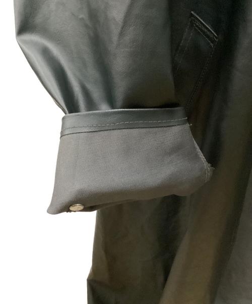 Haelson（ハエルソン）Haelson (ハエルソン) ヴィンテージロングレザーコート ブラック サイズ:52の古着・服飾アイテム