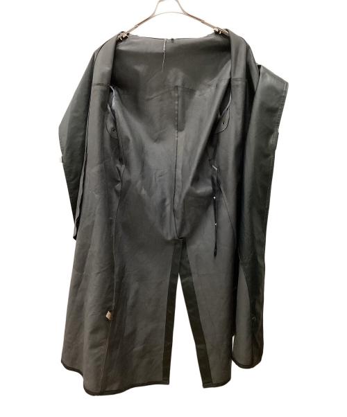 Haelson（ハエルソン）Haelson (ハエルソン) ヴィンテージロングレザーコート ブラック サイズ:52の古着・服飾アイテム