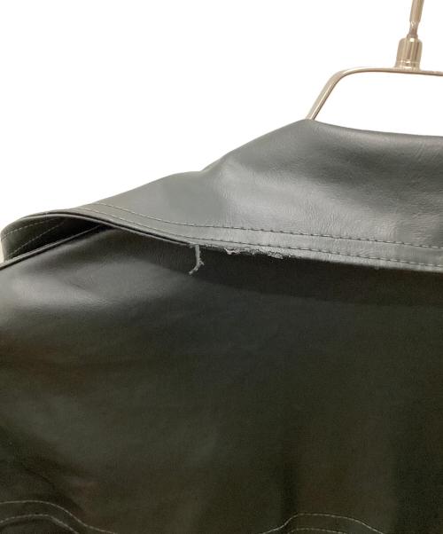 Haelson（ハエルソン）Haelson (ハエルソン) ヴィンテージロングレザーコート ブラック サイズ:52の古着・服飾アイテム