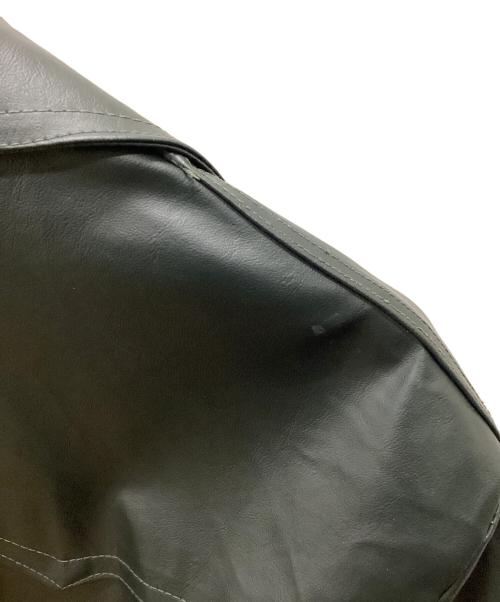 Haelson（ハエルソン）Haelson (ハエルソン) ヴィンテージロングレザーコート ブラック サイズ:52の古着・服飾アイテム