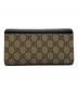 GUCCI (グッチ) 長財布 ブラック×ベージュ：18000円