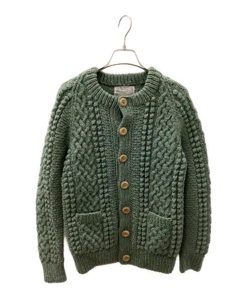 INVERALLAN（インバーアラン）INVERALLAN (インバーアラン) 4A GOLFER CARDIGAN グリーン サイズ:表記無しの古着・服飾アイテム