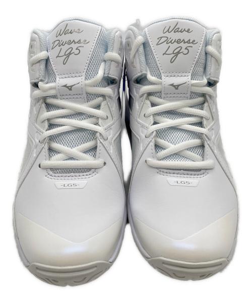 MIZUNO（ミズノ）MIZUNO (ミズノ) ウエーブダイバース LG 5 ホワイト サイズ:24.5 未使用品の古着・服飾アイテム