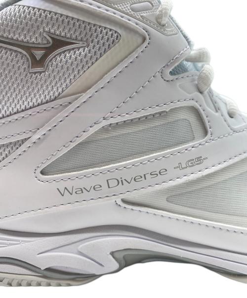 MIZUNO（ミズノ）MIZUNO (ミズノ) ウエーブダイバース LG 5 ホワイト サイズ:24.5 未使用品の古着・服飾アイテム