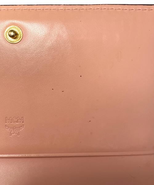MCM（エムシーエム）MCM (エムシーエム) 3つ折り財布 ベージュの古着・服飾アイテム