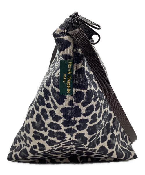 Herve Chapelier（エルベシャプリエ）Herve Chapelier (エルベシャプリエ) ナイロン舟型ショルダーバッグXS アイボリー×ブラックの古着・服飾アイテム