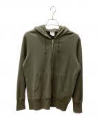 LOOPWHEELERループウィラー）の古着「ジップパーカー」｜オリーブ