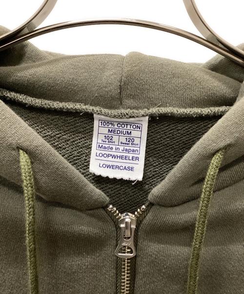LOOPWHEELER（ループウィラー）LOOPWHEELER (ループウィラー) ジップパーカー オリーブ サイズ:MEDIUMの古着・服飾アイテム