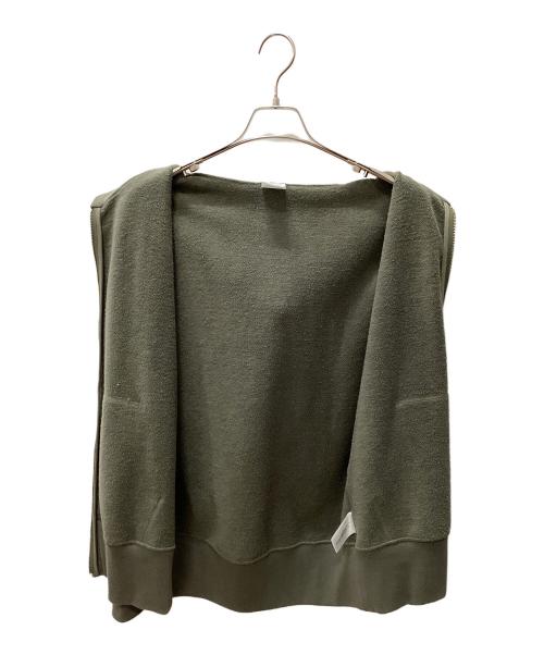 LOOPWHEELER（ループウィラー）LOOPWHEELER (ループウィラー) ジップパーカー オリーブ サイズ:MEDIUMの古着・服飾アイテム