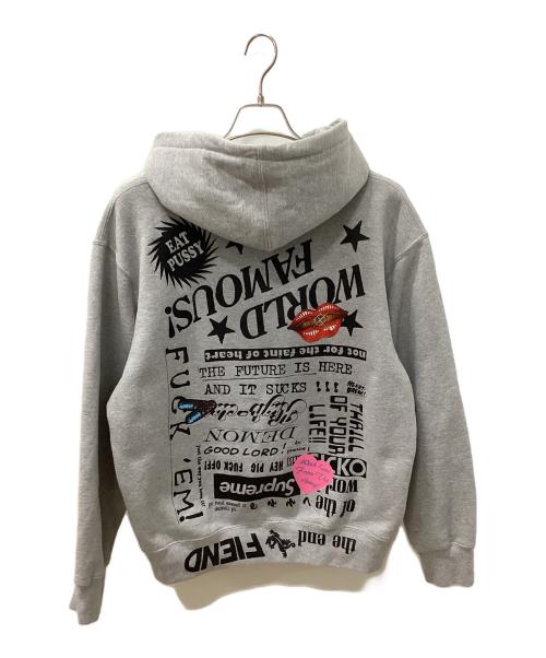 SUPREME（シュプリーム）SUPREME (シュプリーム) Fiend Hooded Sweatshirt グレー サイズ:Mの古着・服飾アイテム