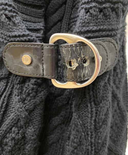 RALPH LAUREN（ラルフローレン）RALPH LAUREN (ラルフローレン) ケーブルニットベスト ブラック サイズ:XXSの古着・服飾アイテム