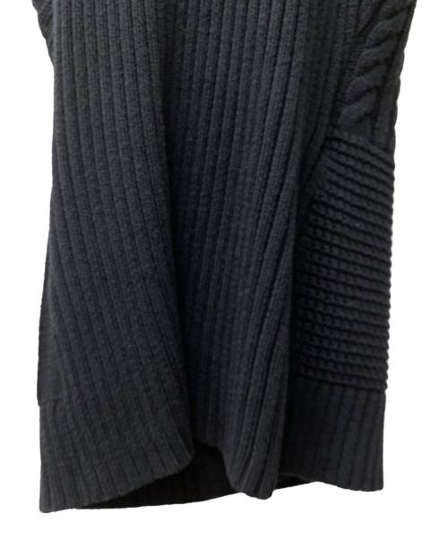 RALPH LAUREN（ラルフローレン）RALPH LAUREN (ラルフローレン) ケーブルニットベスト ブラック サイズ:XXSの古着・服飾アイテム