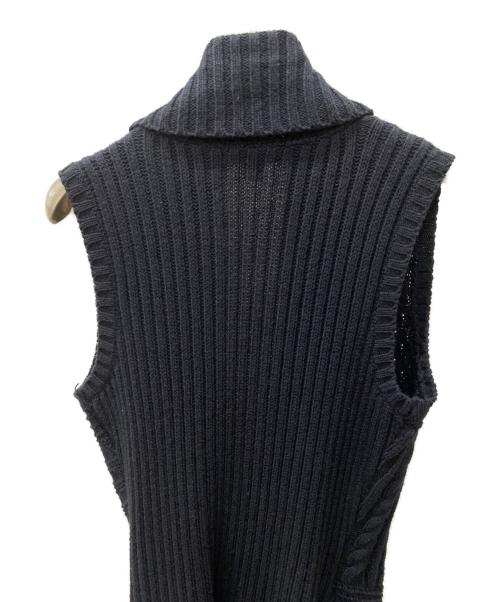 RALPH LAUREN（ラルフローレン）RALPH LAUREN (ラルフローレン) ケーブルニットベスト ブラック サイズ:XXSの古着・服飾アイテム