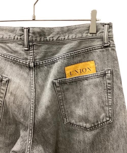 UNION（ユニオン）UNION (ユニオン) ORIGINAL CRUSHED DENIM JEANS グレー サイズ:Mの古着・服飾アイテム
