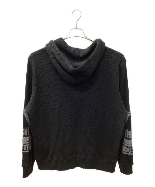 DIESEL（ディーゼル）DIESEL (ディーゼル) S-GIMAFFLE-HOOD-ZIP ブラック サイズ:XLの古着・服飾アイテム