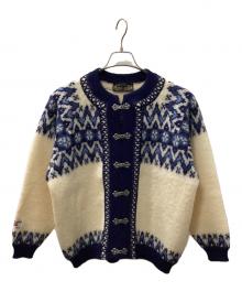 nordstrikk（ノードストリック）の古着「ノルディック柄ニットカーディガン」｜ブルー×ホワイト