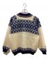 nordstrikk (ノードストリック) ノルディック柄ニットカーディガン ブルー×ホワイト サイズ:S：7000円