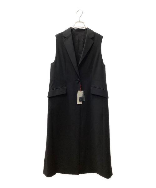 DRESSTERIOR（ドレステリア）DRESSTERIOR (ドレステリア) テーラードロングジレ ブラック サイズ:38の古着・服飾アイテム