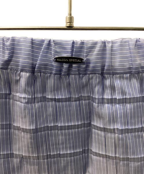 MAISON SPECIAL（メゾンスペシャル）MAISON SPECIAL (メゾンスペシャル) Box Pleated Skirt ブルー サイズ:FREEの古着・服飾アイテム