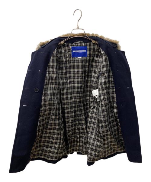 BURBERRY BLUE LABEL（バーバリーロンドンブルーレーベル）BURBERRY BLUE LABEL (バーバリーロンドンブルーレーベル) ステンカラーコート ネイビー サイズ:36の古着・服飾アイテム