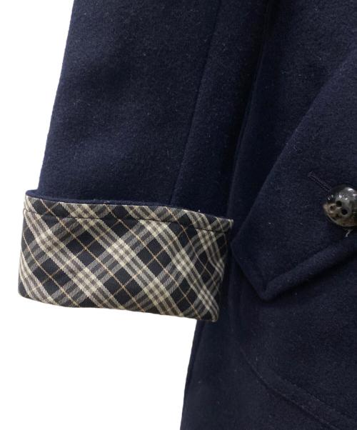 BURBERRY BLUE LABEL（バーバリーロンドンブルーレーベル）BURBERRY BLUE LABEL (バーバリーロンドンブルーレーベル) ステンカラーコート ネイビー サイズ:36の古着・服飾アイテム