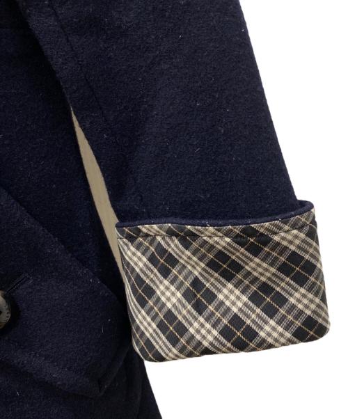BURBERRY BLUE LABEL（バーバリーロンドンブルーレーベル）BURBERRY BLUE LABEL (バーバリーロンドンブルーレーベル) ステンカラーコート ネイビー サイズ:36の古着・服飾アイテム